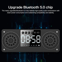 Load image into Gallery viewer, A10 Subwoofer Wooden Clock Bluetooth 5.0 Speaker, Support TF Card &amp; U Disk Play &amp; FM Radio