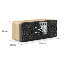 Load image into Gallery viewer, A10 Subwoofer Wooden Clock Bluetooth 5.0 Speaker, Support TF Card &amp; U Disk Play &amp; FM Radio