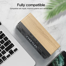 Load image into Gallery viewer, A10 Subwoofer Wooden Clock Bluetooth 5.0 Speaker, Support TF Card &amp; U Disk Play &amp; FM Radio