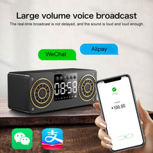 Load image into Gallery viewer, A10 Subwoofer Wooden Clock Bluetooth 5.0 Speaker, Support TF Card &amp; U Disk Play &amp; FM Radio
