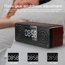 Load image into Gallery viewer, A10 Subwoofer Wooden Clock Bluetooth 5.0 Speaker, Support TF Card &amp; U Disk Play &amp; FM Radio