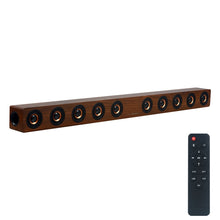 Load image into Gallery viewer, D90 Subwoofer Wooden Bluetooth 4.2 Speaker with Remote Control, Support TF Card &amp; 3.5mm AUX Coaxial &amp; Optical Fiber &amp; U Disk, D90+ Subwoofer