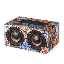 Load image into Gallery viewer, M5 Subwoofer Wooden Bluetooth 4.2 Speaker, Support TF Card &amp; 3.5mm AUX &amp; FM