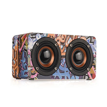 Load image into Gallery viewer, M5 Subwoofer Wooden Bluetooth 4.2 Speaker, Support TF Card &amp; 3.5mm AUX &amp; FM