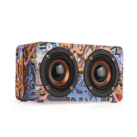 M5 Subwoofer Wooden Bluetooth 4.2 Speaker, Support TF Card & 3.5mm AUX & FM