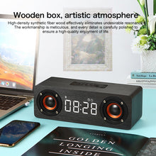 Load image into Gallery viewer, M5 Subwoofer Wooden Bluetooth 4.2 Speaker, Support TF Card &amp; 3.5mm AUX &amp; FM