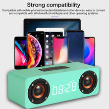 Load image into Gallery viewer, M5 Subwoofer Wooden Bluetooth 4.2 Speaker, Support TF Card &amp; 3.5mm AUX &amp; FM