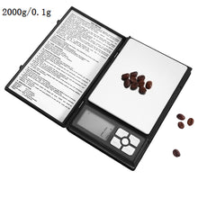 Load image into Gallery viewer, MH-1108 Notebook Shape High Precision Electronic Diamond Gold Jewelry Scale  (0.1g~2000g), Excluding Batteries, MH-1108 2000g