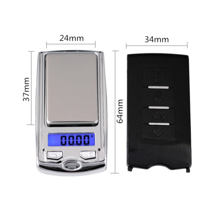 ATP136 Portable Car Keys Shape Mini High Precision Electronic Diamond Gold Jewelry Scale  (0.01g~100g), Excluding Batteries, ATP136 100g / 0.01g