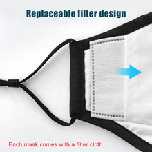 Load image into Gallery viewer, For Men Women Washable Replaceable Filter Breath-Valve PM2.5 Dustproof Face Mask