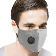 Load image into Gallery viewer, For Men Women Washable Replaceable Filter Breath-Valve PM2.5 Dustproof Face Mask