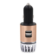 Load image into Gallery viewer, 2 in 1 Car Negative-ion  Aromatherapy Air Purifier Humidifier + Dual USB Port Car Charger