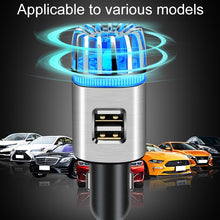 Load image into Gallery viewer, 2 in 1 Car Negative-ion  Aromatherapy Air Purifier Humidifier + Dual USB Port Car Charger