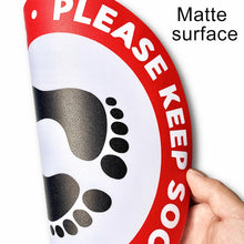 Load image into Gallery viewer, Self-adhesive Waterproof PVC Epidemic Prevention Social Distance Floor Stickers, Length：24cm, Length：24cm