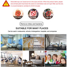 Load image into Gallery viewer, 110V 8W Ozone Quartz UV Disinfection Light Portable UVC Anti-virus Sterilization Lamp, 110V 8W Ozone