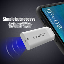 Load image into Gallery viewer, 8 Pin Ultra Portable Germicidal Lights Smartphone UV Sanitizer, 8 Pin