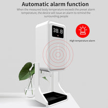 Load image into Gallery viewer, Rehabor A Handsfree Non-contact Body Light-sensitive Distance Sensor Thermometer + 450ml Automatic Non-contact Liquid Soap Spraying Dispenser with Base Mount, Rehabor A
