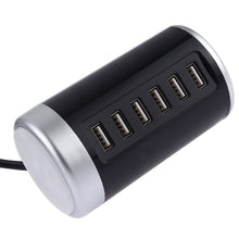 Load image into Gallery viewer, XLD4 30W 6-USB Ports Charger Station Power Adapter AC100-240V, US Plug