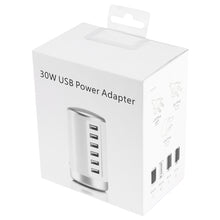 Load image into Gallery viewer, XLD4 30W 6-USB Ports Charger Station Power Adapter AC100-240V, US Plug