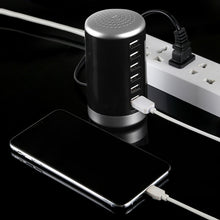 Load image into Gallery viewer, XLD4 30W 6-USB Ports Charger Station Power Adapter AC100-240V, US Plug