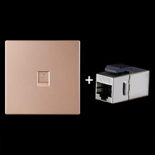 Load image into Gallery viewer, CAT.6 Shielded Pass-through Network Module, Single Port Panel + Shielded Pass-through, Single Port Panel+Shielded Pass-through
