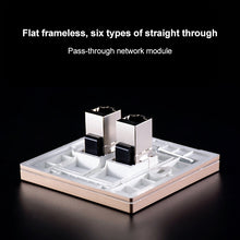 Load image into Gallery viewer, CAT.6 Shielded Pass-through Network Module, Single Port Panel + Shielded Pass-through, Single Port Panel+Shielded Pass-through