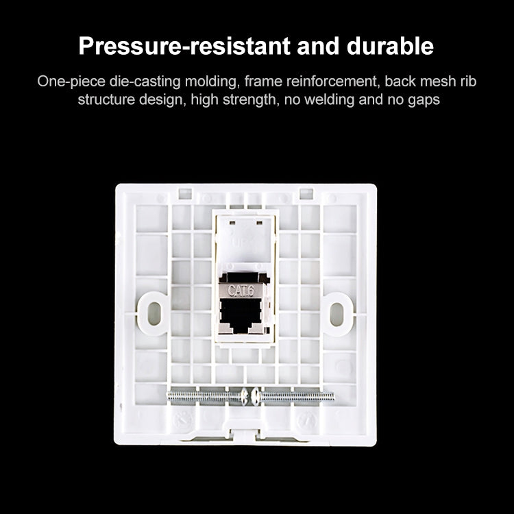 CAT.6 Shielded Pass-through Network Module, Dual Ports Panel + Shielded Pass-through, Dual Ports Panel+Shielded Pass-through