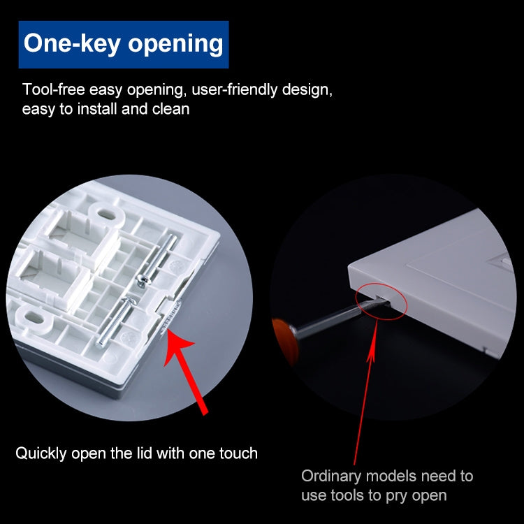 CAT.6 Shielded Pass-through Network Module, Dual Ports Panel + Shielded Pass-through, Dual Ports Panel+Shielded Pass-through
