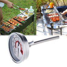 Load image into Gallery viewer, Stainless Steel Oven Thermometers BBQ Smoker Pit Grill Bimetallic Thermometer Temp Gauge Cooking Tools with Dual Display &amp; Anti-fog Glass, WSS-411