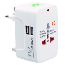 Load image into Gallery viewer, 110-250V Multi-function Travel Universal Converter with Dual USB Interfaces, EU / UK / US / AU Plug
