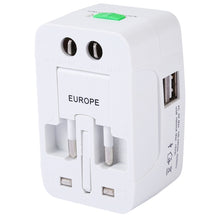 Load image into Gallery viewer, 110-250V Multi-function Travel Universal Converter with Dual USB Interfaces, EU / UK / US / AU Plug