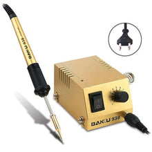 Load image into Gallery viewer, BAKU BK-938 AC 220V 1-18W Mini Thermostatic Soldering Station Electric Iron, EU Plug (Random Color Delivery), BK-938