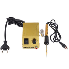 Load image into Gallery viewer, BAKU BK-938 AC 220V 1-18W Mini Thermostatic Soldering Station Electric Iron, EU Plug (Random Color Delivery), BK-938