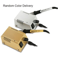 Load image into Gallery viewer, BAKU BK-938 AC 220V 1-18W Mini Thermostatic Soldering Station Electric Iron, EU Plug (Random Color Delivery), BK-938