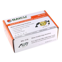 Load image into Gallery viewer, BAKU BK-938 AC 220V 1-18W Mini Thermostatic Soldering Station Electric Iron, EU Plug (Random Color Delivery), BK-938