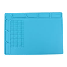 Load image into Gallery viewer, Maintenance Platform High Temperature Heat-resistant Repair Insulation Pad Silicone Mats with Screws Position, Size: 35cm x 25cm