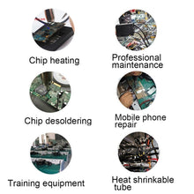 Load image into Gallery viewer, YIHUA 8786D 2 in 1 AC 220V LED Display Adjustable Temperature Hot Air Gun + Solder Station &amp; Soldering Iron, 8786D