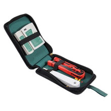 Load image into Gallery viewer, WLXY 4 in 1 Portable Crimping Stripper Punch Down  Wire Line Detector Ethernet Network Cable Tester Tools Kits, 4 in 1