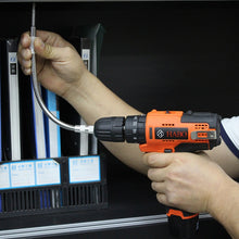 Load image into Gallery viewer, Metal Rechargeable Drill Electric Screwdriver Dedicated Flexible Shafting Torque Drill Rods, Length: 24.5cm, Length: 24.5cm
