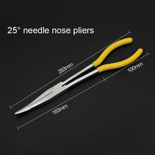 Load image into Gallery viewer, 11 Inch Multi-function 25 Degree Bending Needle-nosed Pliers Hand Tool, 25 Degree Bending
