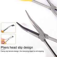 Load image into Gallery viewer, 11 Inch Multi-function 25 Degree Bending Needle-nosed Pliers Hand Tool, 25 Degree Bending
