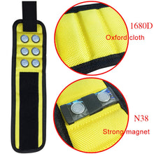Load image into Gallery viewer, 1680D Oxford Cloth Pocket Magnetic Wristband Storage Pockets Tool
