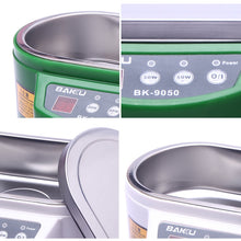 Load image into Gallery viewer, BAKU BK-9050 30W / 50W Adjustable 0.6L LCD Display Ultrasonic Cleaner, AC 220V, BK-9050 30W / 50W 0.6L 220V Green, BK-9050 30W / 50W 0.6L 220V White