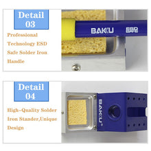 Load image into Gallery viewer, BAKU BK-601D AC 220V LED Display 2 in 1 Hot Air Gun Soldering Iron Soldering Station, BK-601D AC 220V