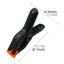 Load image into Gallery viewer, 5 PCS Woodworking Photo Studio Photography Backdrop Nylon Clip Support Spring Clamp, Length: 157mm, Length: 157mm
