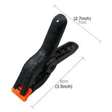 Load image into Gallery viewer, 5 PCS Woodworking Photo Studio Photography Backdrop Nylon Clip Support Spring Clamp, Length: 90mm, Length: 90mm