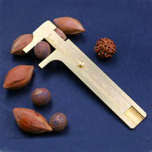Load image into Gallery viewer, Portable Mini Brass Sliding 80mm Gauge Vernier Bead Jewelry Measuring Caliper, 80mm