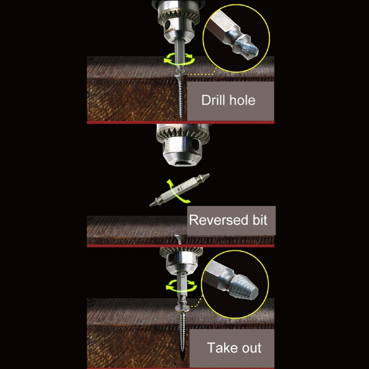 4 in 1 Screw Extractor Drill Bits Tool Broken Bolt Remover(1#, 2#, 3#, 4#), with Plastic Case, s2, Gold s2, Gold 4341, 4341