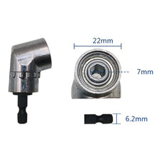 Load image into Gallery viewer, 105 Degree Right Angle Drill Driver Bit Extension Power Drill Tool 7mm Hex Magnetic Power Screwdriver Socket Adaptor, Short Type, Long Type