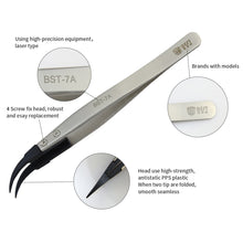 Load image into Gallery viewer, BEST BST-7A  Curved Head Tweezers for Mobile Phone / Computer Repair